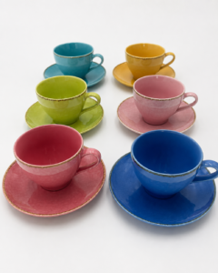 SET TAZZE FRANCESI MULTICOLOR