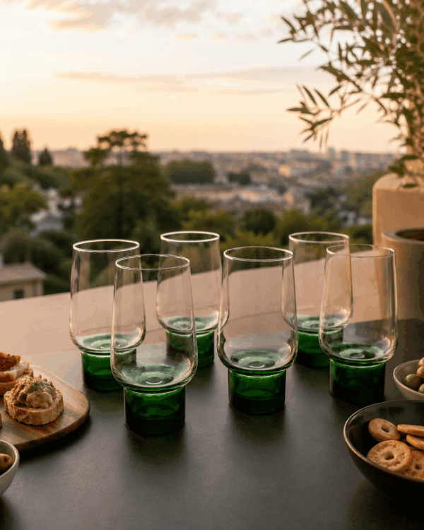 SET 6 TUMBLER BASE VERDE